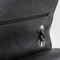 Chanel Classic Flap Jumbo Black Caviar SHW